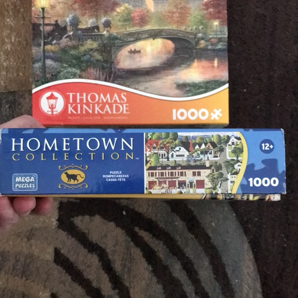 2 THOMAS KINKADE 1000 PIECE PUZZLES BUNDLE HAVE ALL THE PIECES EXCELLENT COND. - Picture 4 of 6